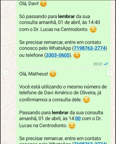 Exemplo de conversa no WhatsApp 2