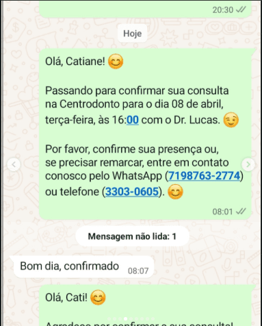 Exemplo de conversa no WhatsApp 4