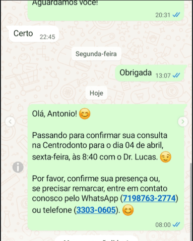 Exemplo de conversa no WhatsApp 6